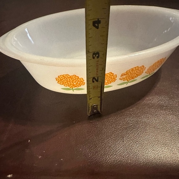 Glasbake floral dish - Picture 7 of 7